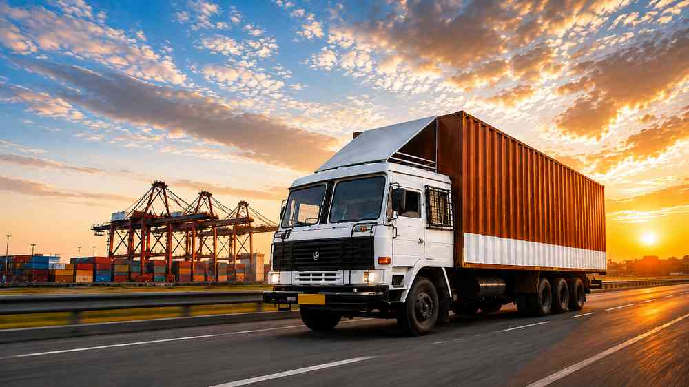 GMS fleet truck on the road